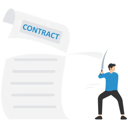 Contract cancellation  Illustration