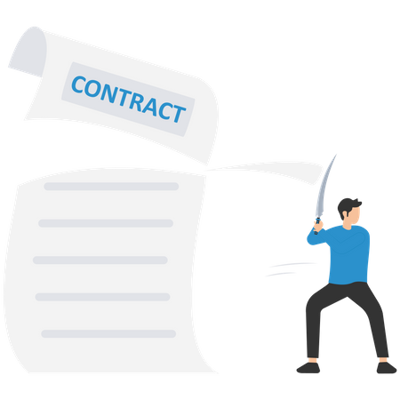 Contract cancellation  Illustration