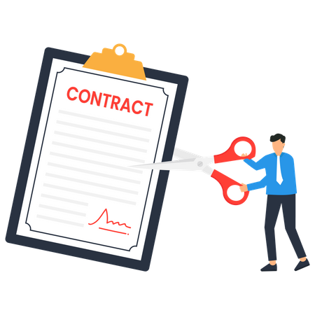 Contract cancellation  Illustration