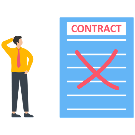 Contract cancellation  Illustration