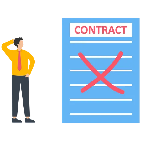 Contract cancellation  Illustration