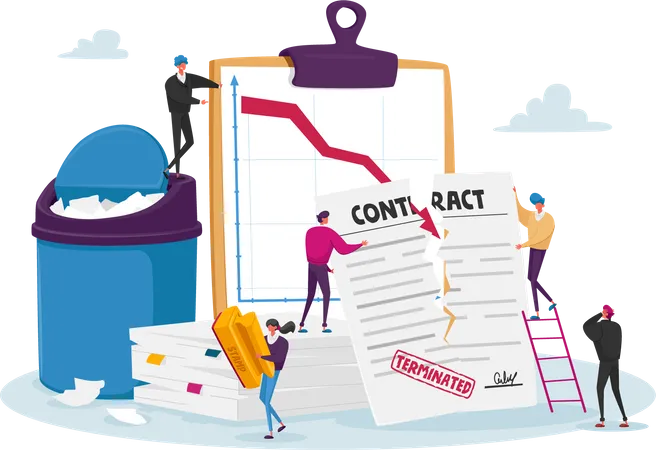 Contract termination due to business loss Illustration