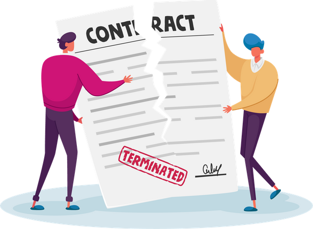 Contract termination  Illustration