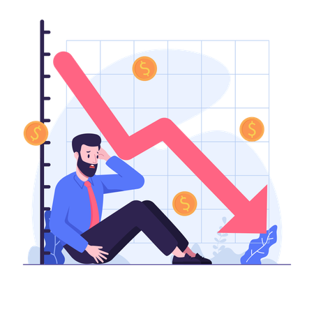 Contraction économique  Illustration