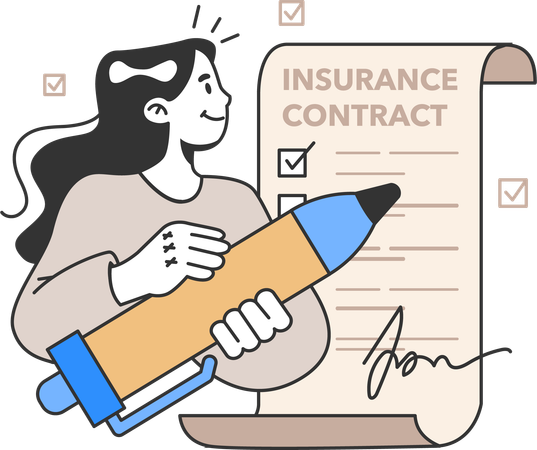 Contrat d'assurance  Illustration