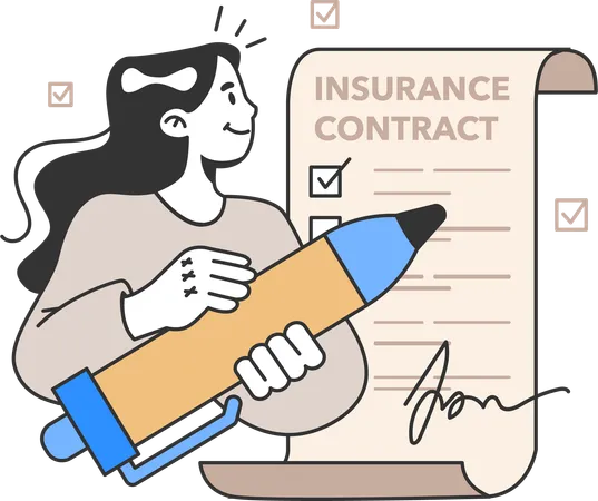 Contrat d'assurance  Illustration