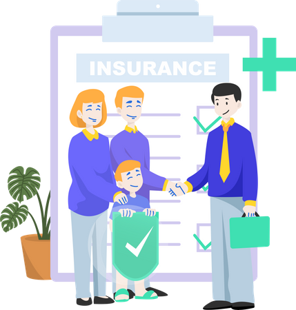 Contrat d'assurance familiale  Illustration