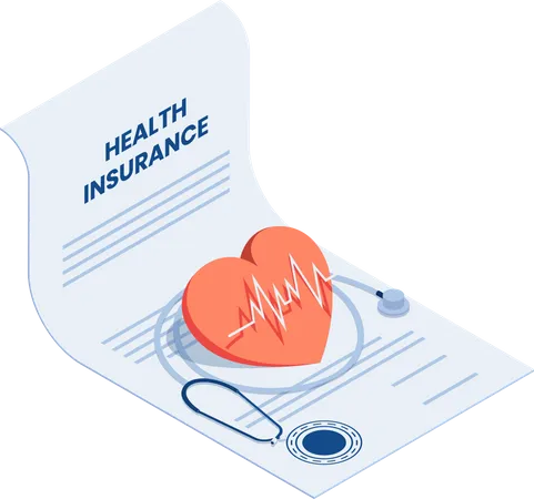 Contrato de seguro médico  Ilustración