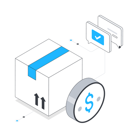 Paiement à la livraison  Illustration