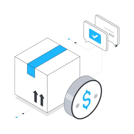 Paiement à la livraison  Illustration