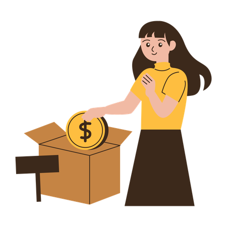 Contribute to donations  Illustration