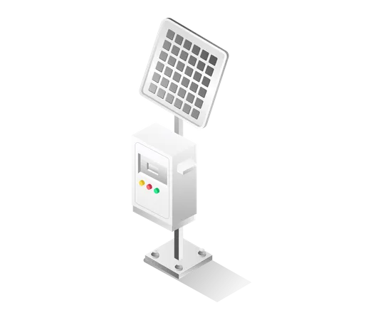 Control de energía solar  Ilustración