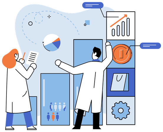 Control de pulso de la salud comercial  Ilustración