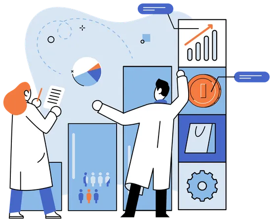 Control de pulso de la salud comercial  Ilustración