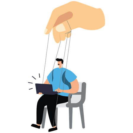 Control employee  Illustration