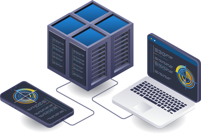 Control management analysis server technology  Illustration