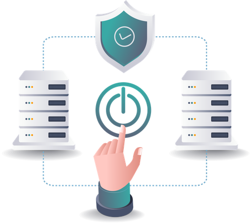 Control of Security Circulation in Cloud Server Data Systems  Illustration