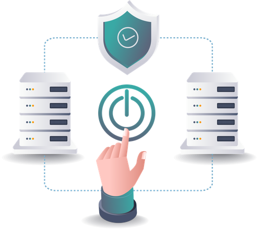 Contrôle de la circulation de la sécurité dans les systèmes de données des serveurs Cloud  Illustration