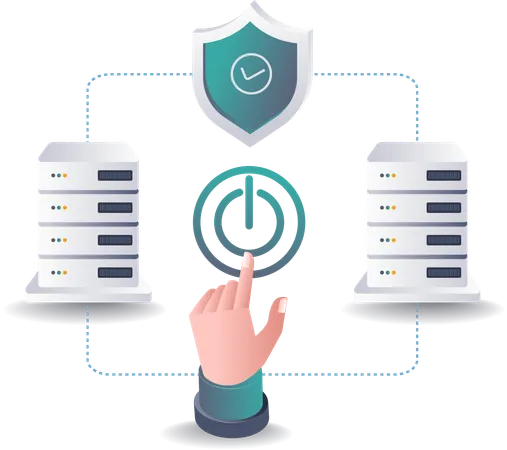 Contrôle de la circulation de la sécurité dans les systèmes de données des serveurs Cloud  Illustration