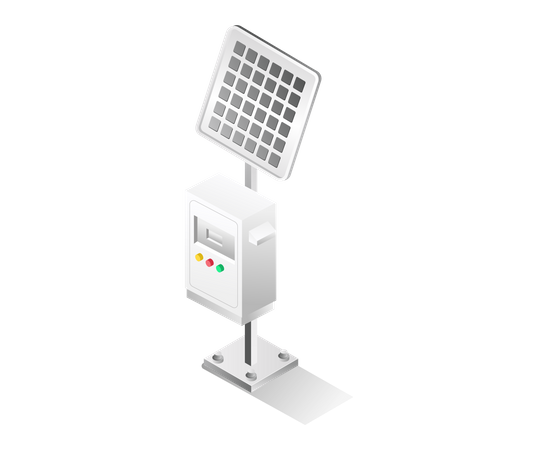 Contrôle de l'énergie solaire  Illustration