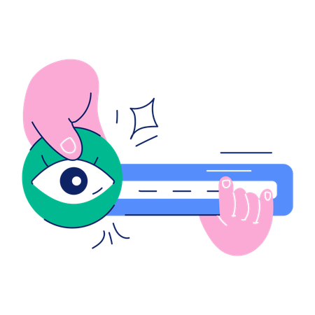 Controle deslizante de exibição de filme  Ilustração