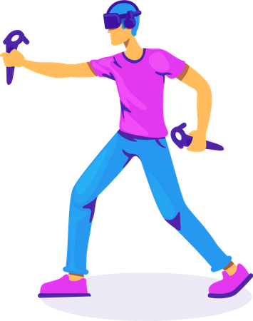 Contrôleurs VR pour jouer  Illustration