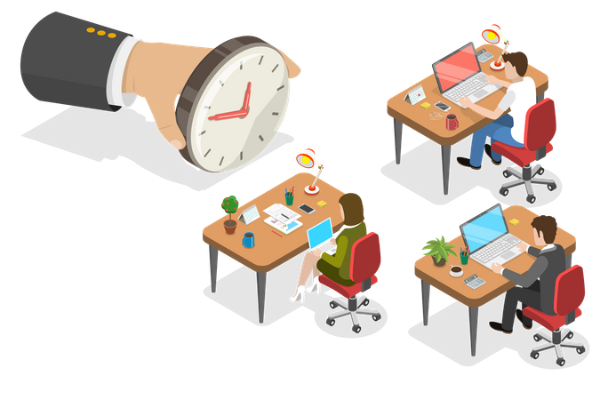 Controlling Employee Hours  Illustration