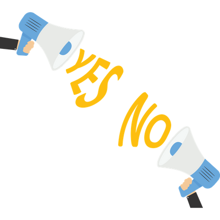Controversy because of differing opinions  Illustration