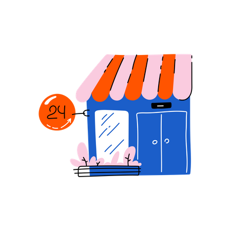 Convenience store  Illustration
