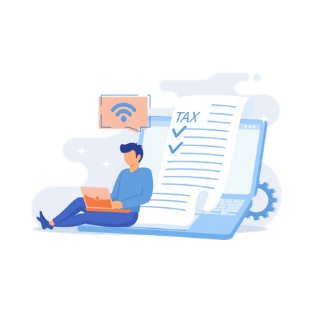 Convenient paying service  Illustration