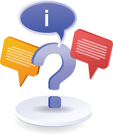 Conversation information question mark  Illustration