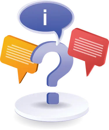 Conversation information question mark  Illustration