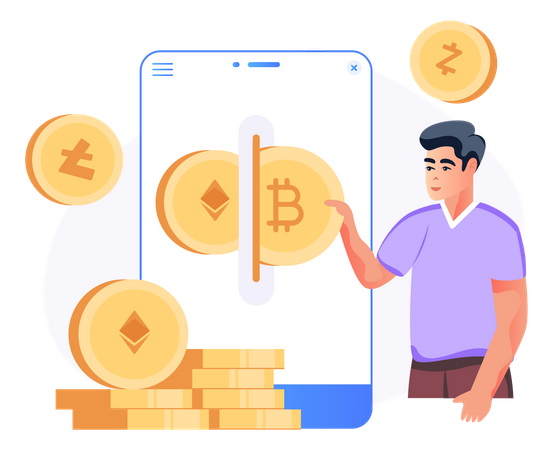 Conversión criptográfica  Illustration