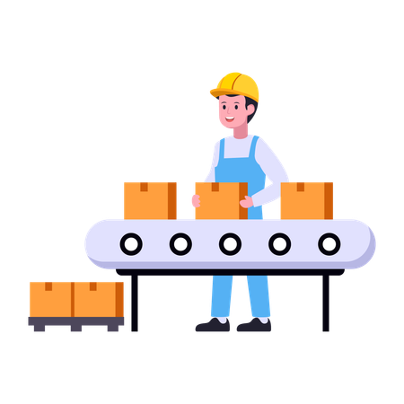 Conveyor Belt  Illustration