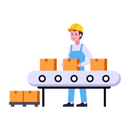 Conveyor Belt  Illustration