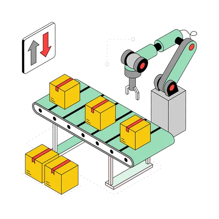 Conveyor Belt  Illustration