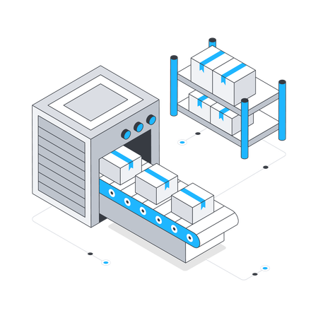 Conveyor Belt  Illustration