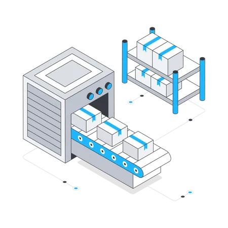 Conveyor Belt  Illustration