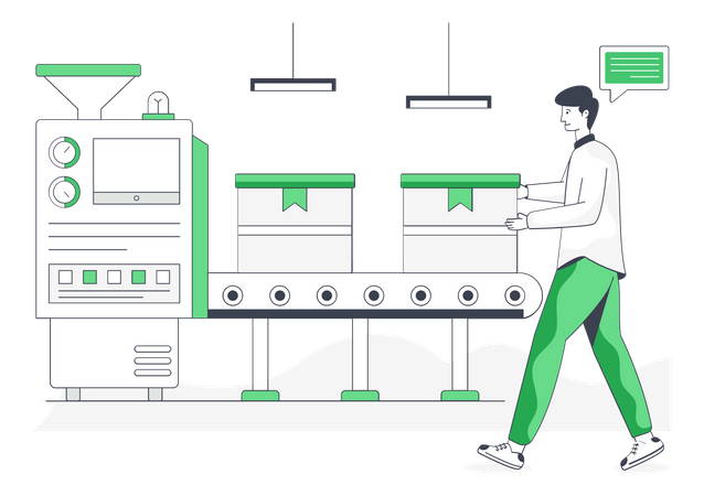 Conveyor Belt  Illustration