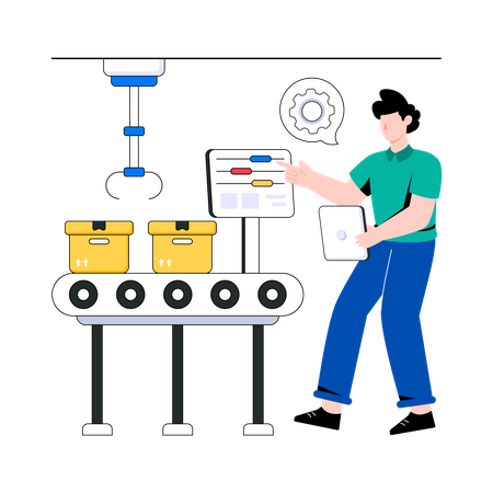 Conveyor Belt  Illustration