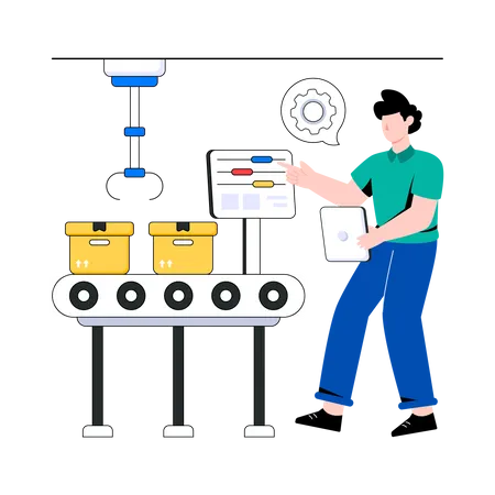 Conveyor Belt  Illustration