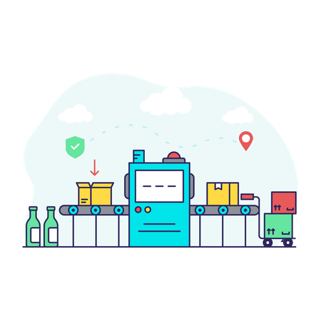 Conveyor Belt  Illustration