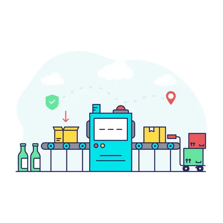 Conveyor Belt  Illustration