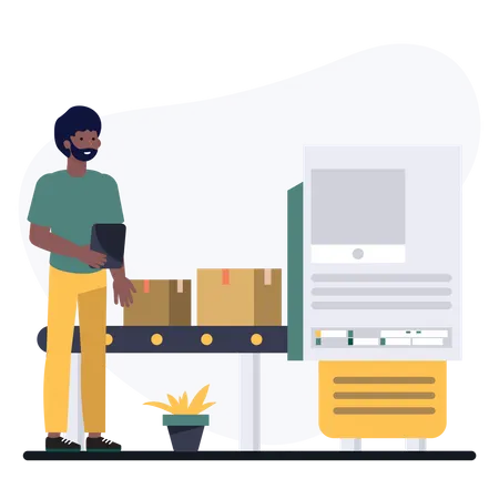 Conveyor Belt  Illustration