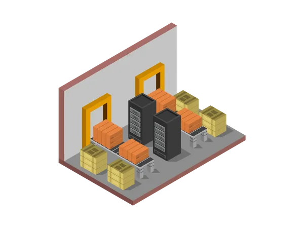 Conveyor belt  Illustration