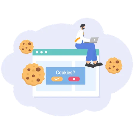 Cookie del browser  Illustration