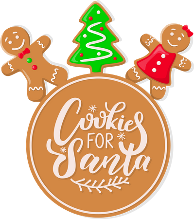 Cookie for Santa Claus  Illustration