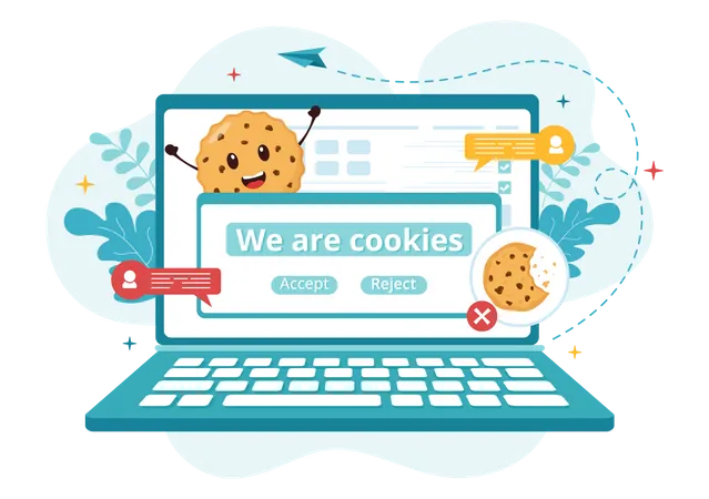 Cookies de Internet  Ilustración