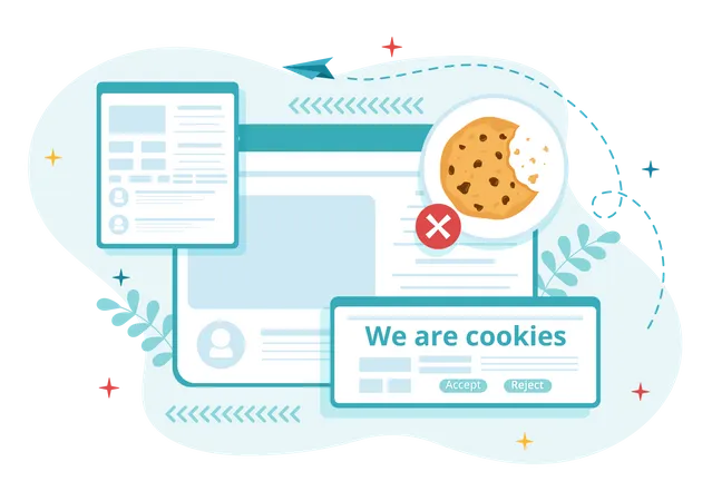 Cookies de Internet  Ilustración