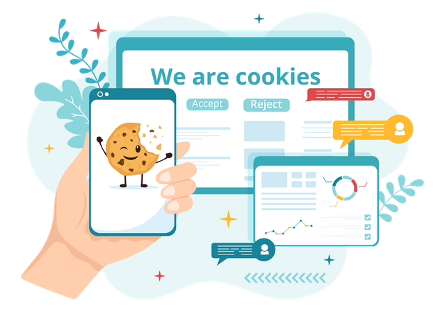 Cookies de Internet  Ilustración